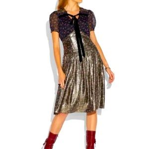 Coach Dress size 8 gold floral